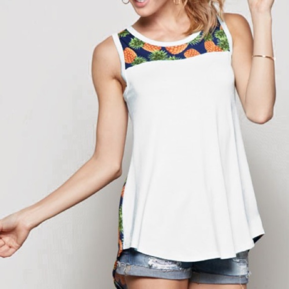 Pineapple Longline Tank Top 🍍