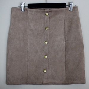 Charlotte Russe Suede Skirt