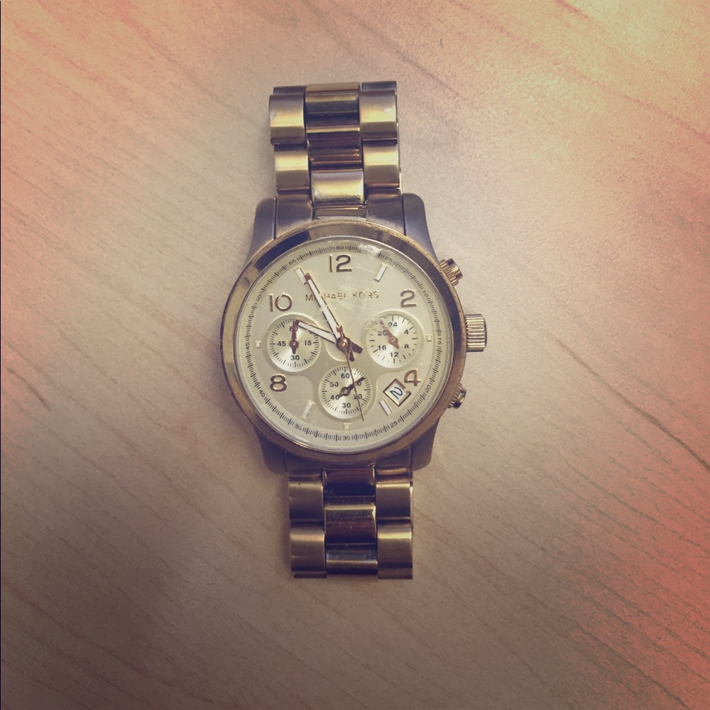 Classic Gold Michael Kors Runway Watch