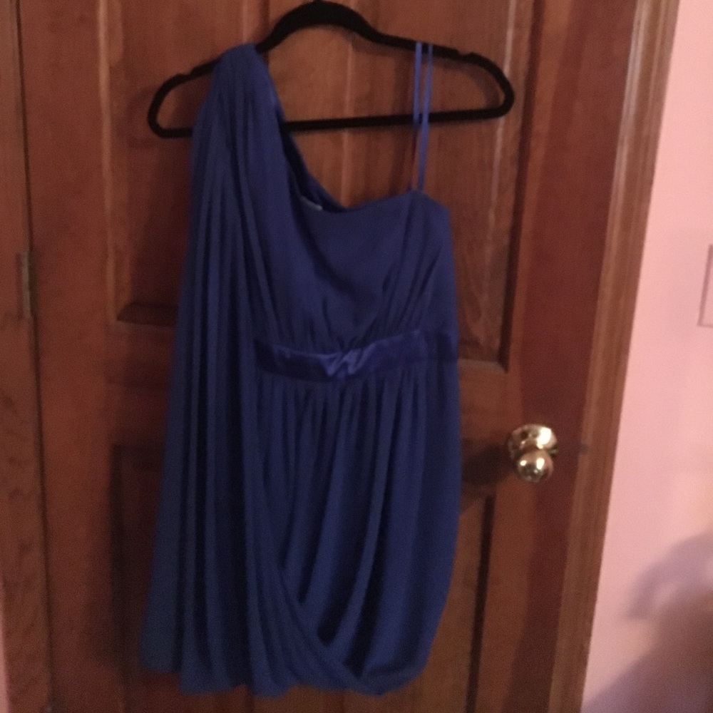 Cache Blue One Shoulder Dress