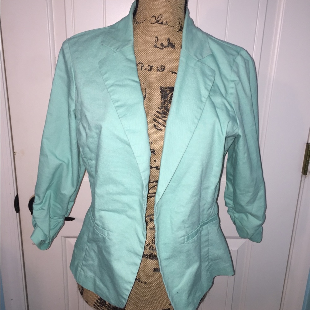 Mint green blazer