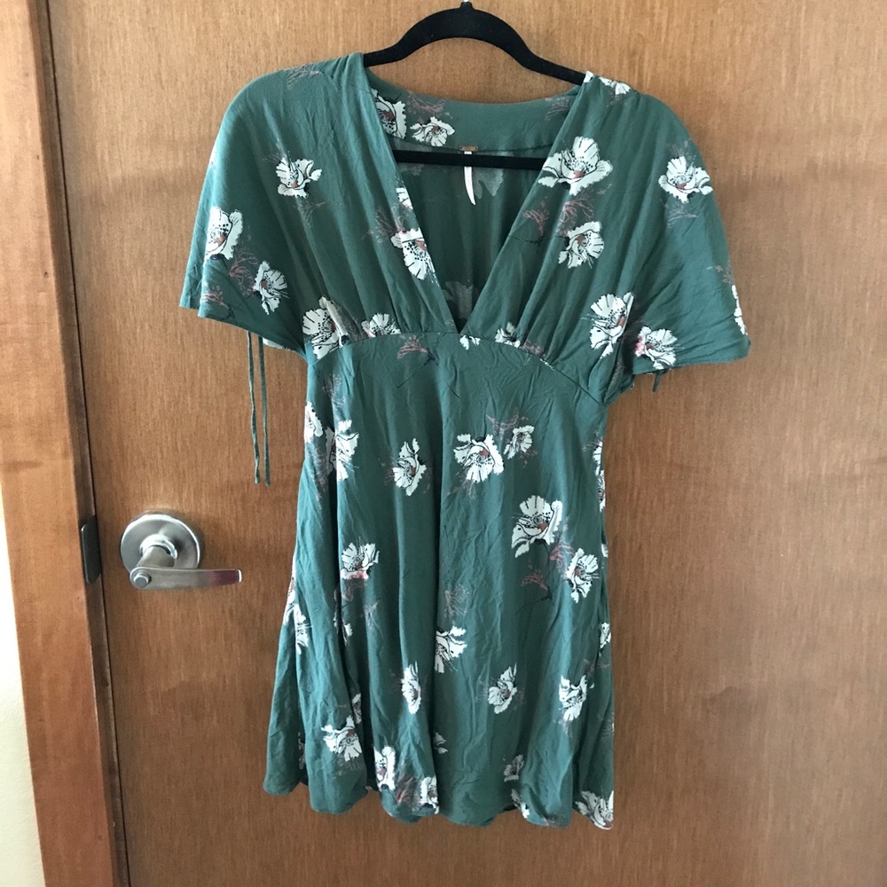 FREE PEOPLE green floral dress