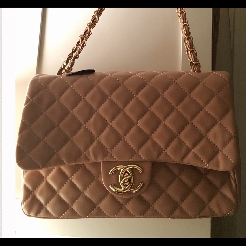 New Nude Chanel quilted handbag.