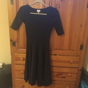 LulaRoe Nicole All Black Dress