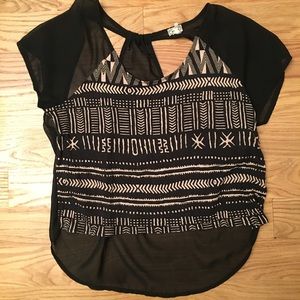 Kirra Tribal Print Blouse | Size Small