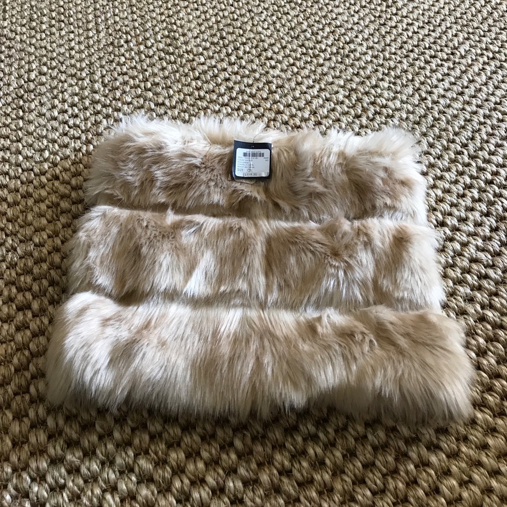 Club Monaco fur scarf