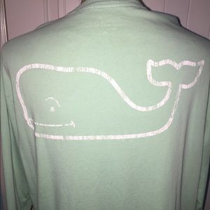 Long sleeve Mint green Vineyard Vines shirt