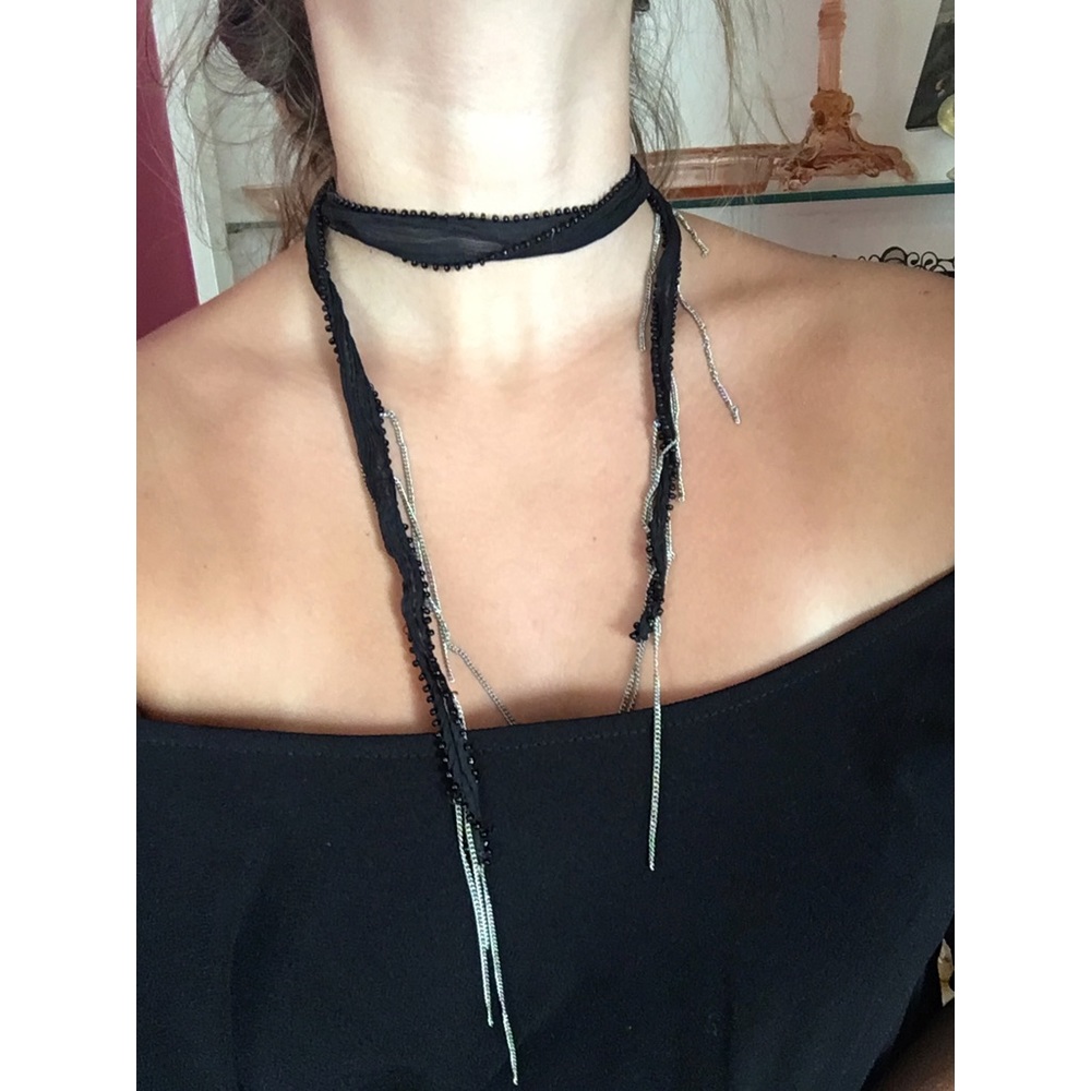 Chan Luu chiffon choker