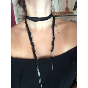 Chan Luu chiffon choker