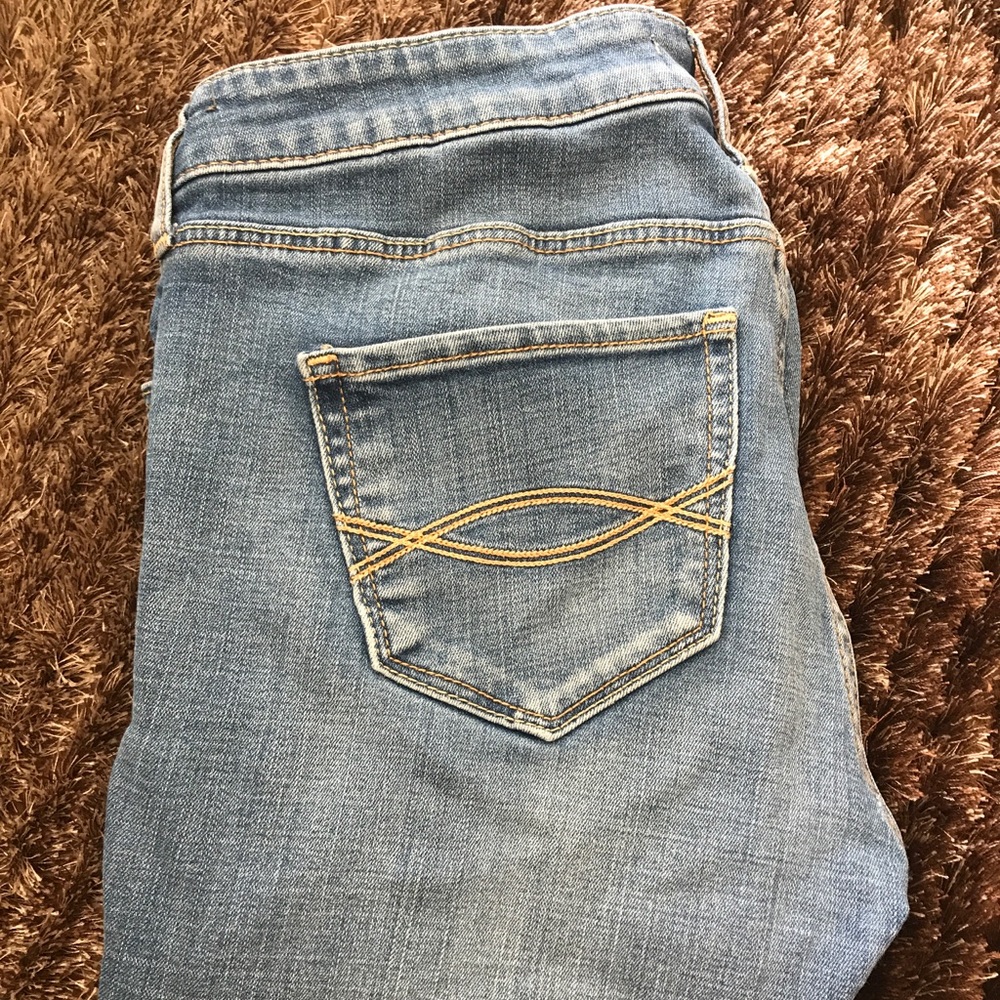 A&F light wash jeans