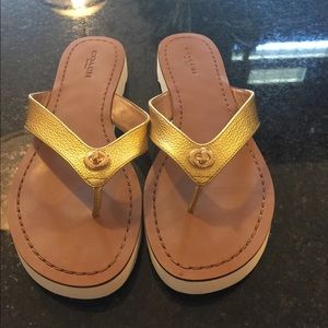 Coach flip flops worn once