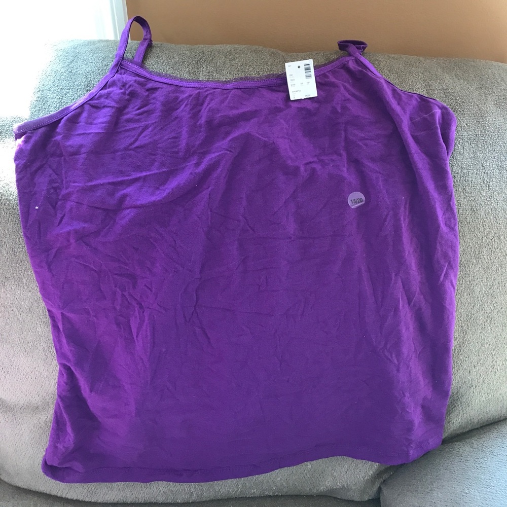 Avenue purple tank top NWT