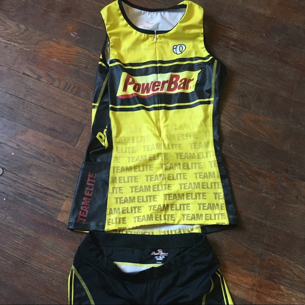 PowerBar / Pearl Izumi triathlon top and bottom