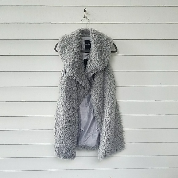 Me Jane Jackets & Blazers - NWT Long Faux Fur Vest