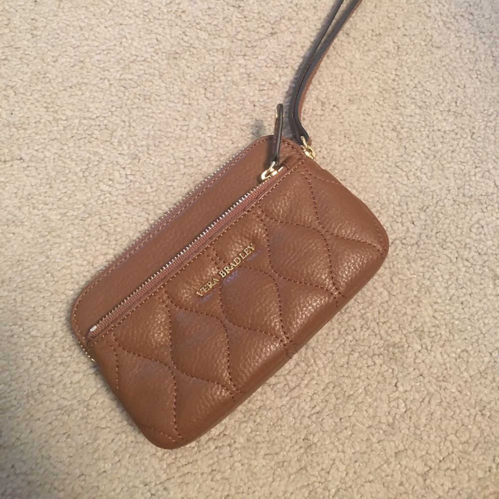 Vera Bradley Quilted Sophie Leather Wristlet