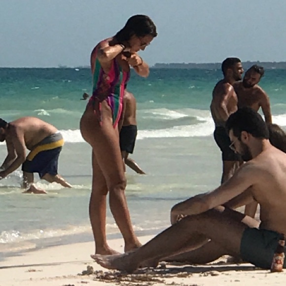 ISO side Lace up one piece - Picture 2 of 3