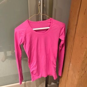 Lululemon pink longsleeve size 2