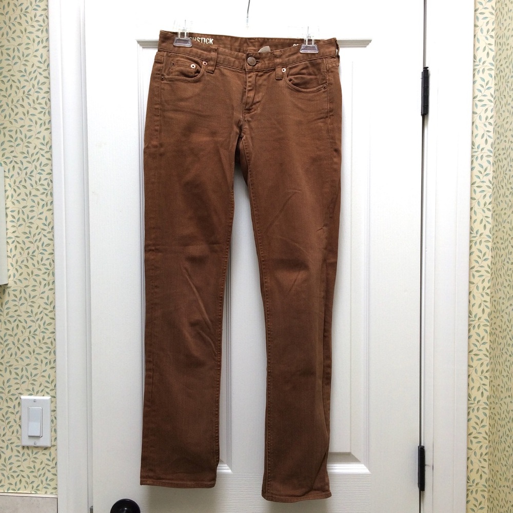 J. Crew Matchstick Caramel Denim Pants
