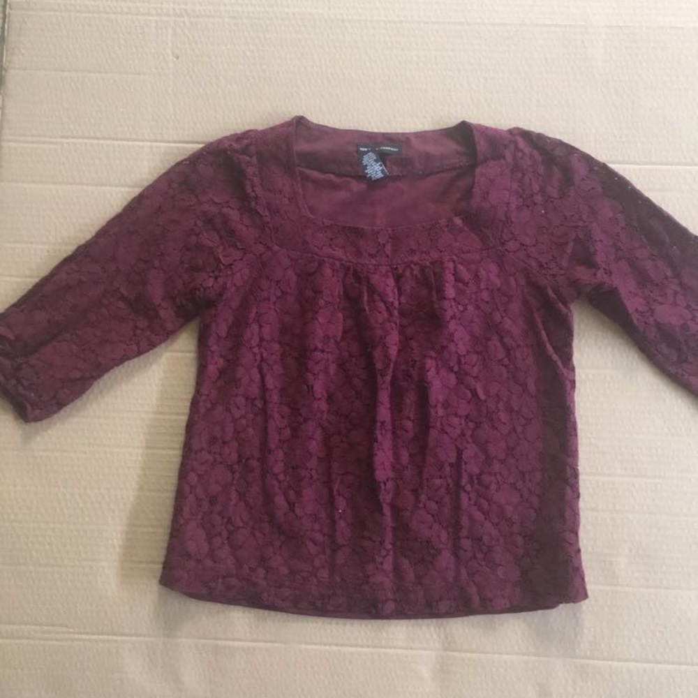 NY&C lace 3/4th sleeve