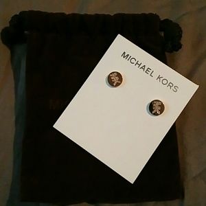 Michael Kors Logo stud earrings