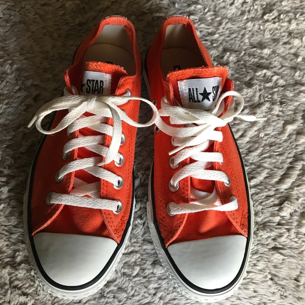 Orange All Star converse unisex