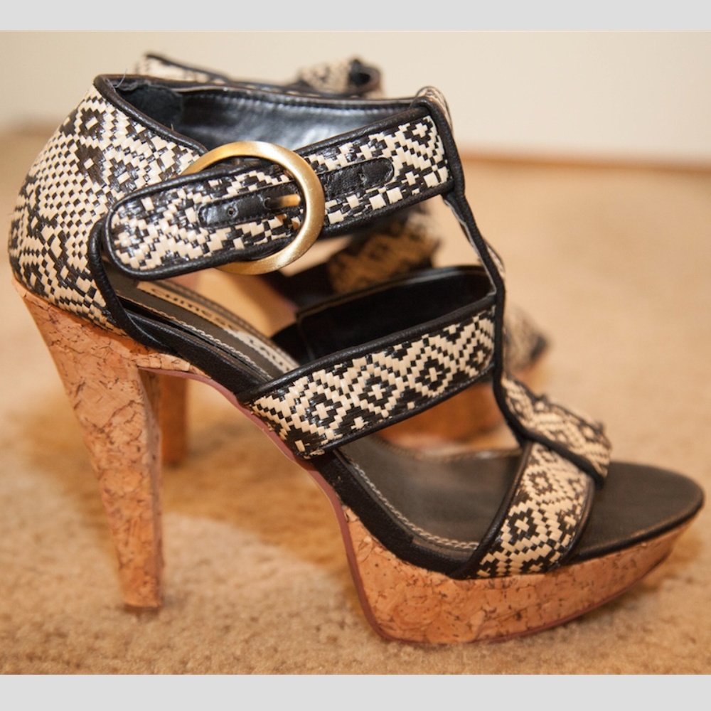 Chinese Laundry Strappy Cork Heels