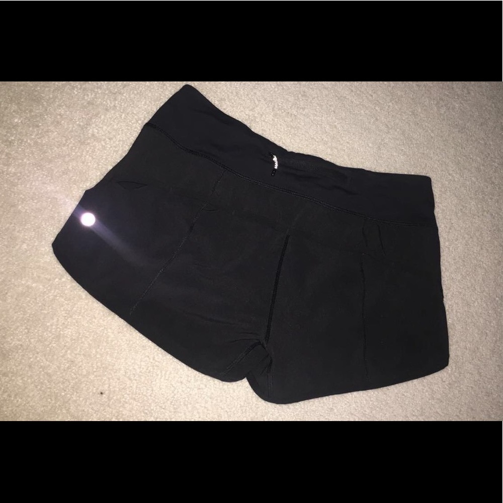 Lululemon black speed shorts