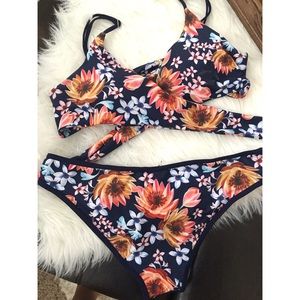 Boho bikini top and bottom