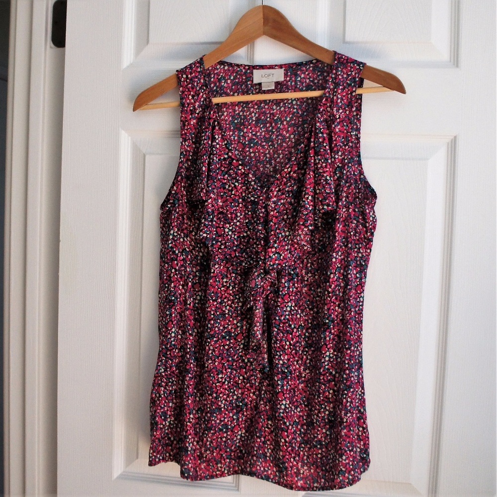 EUC Ann Taylor Loft Sleeveless Blouse - Size S