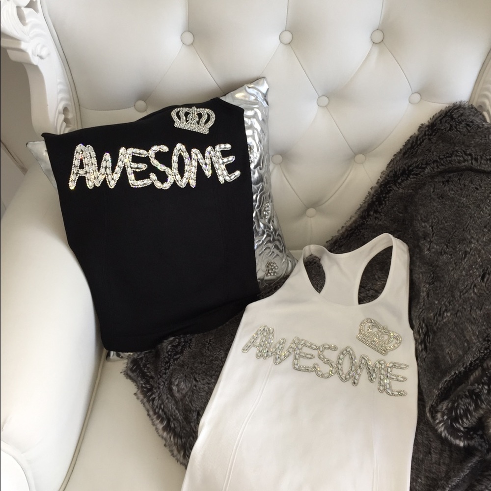 “AWESOME” DIAMOND RACERBACK TOP (NEW)