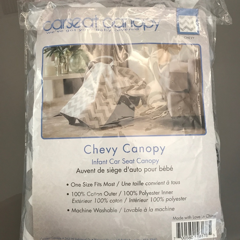 Carseat canopy chevy color 💕