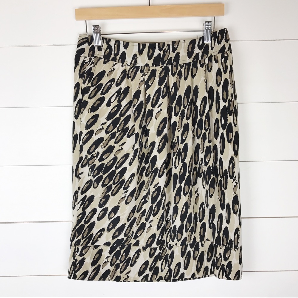 East 5th Cheetah Animal Print Skirt Pencil Pockets