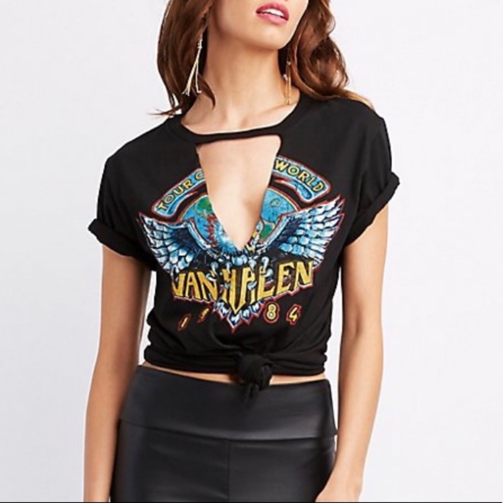 Van Halen Graphic Choker Neck Tee