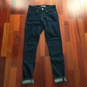 Levi's 711 Skinny Stretch Selvedge Jeans (28)!