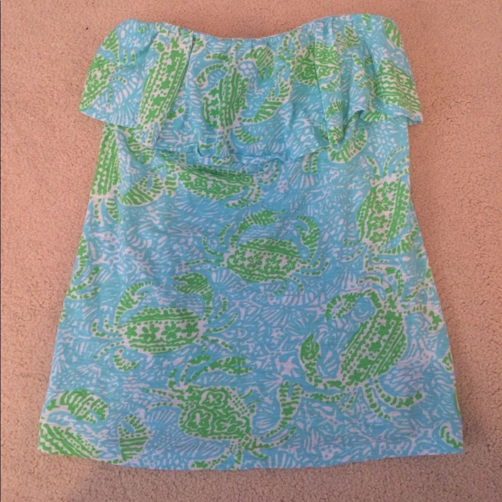 Lilly Pulitzer strapless shirt