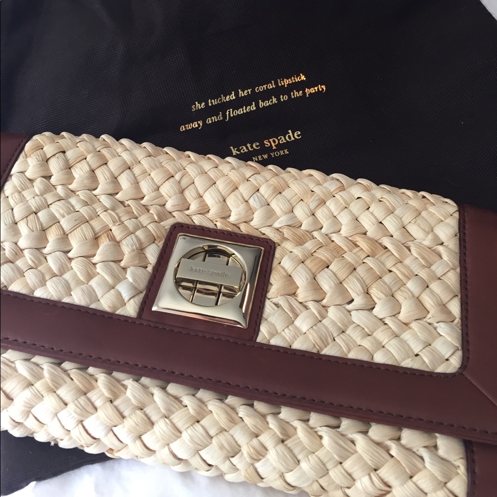 Kate Spade Woven Clutch.