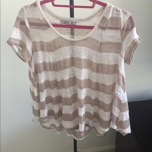 Knit striped top