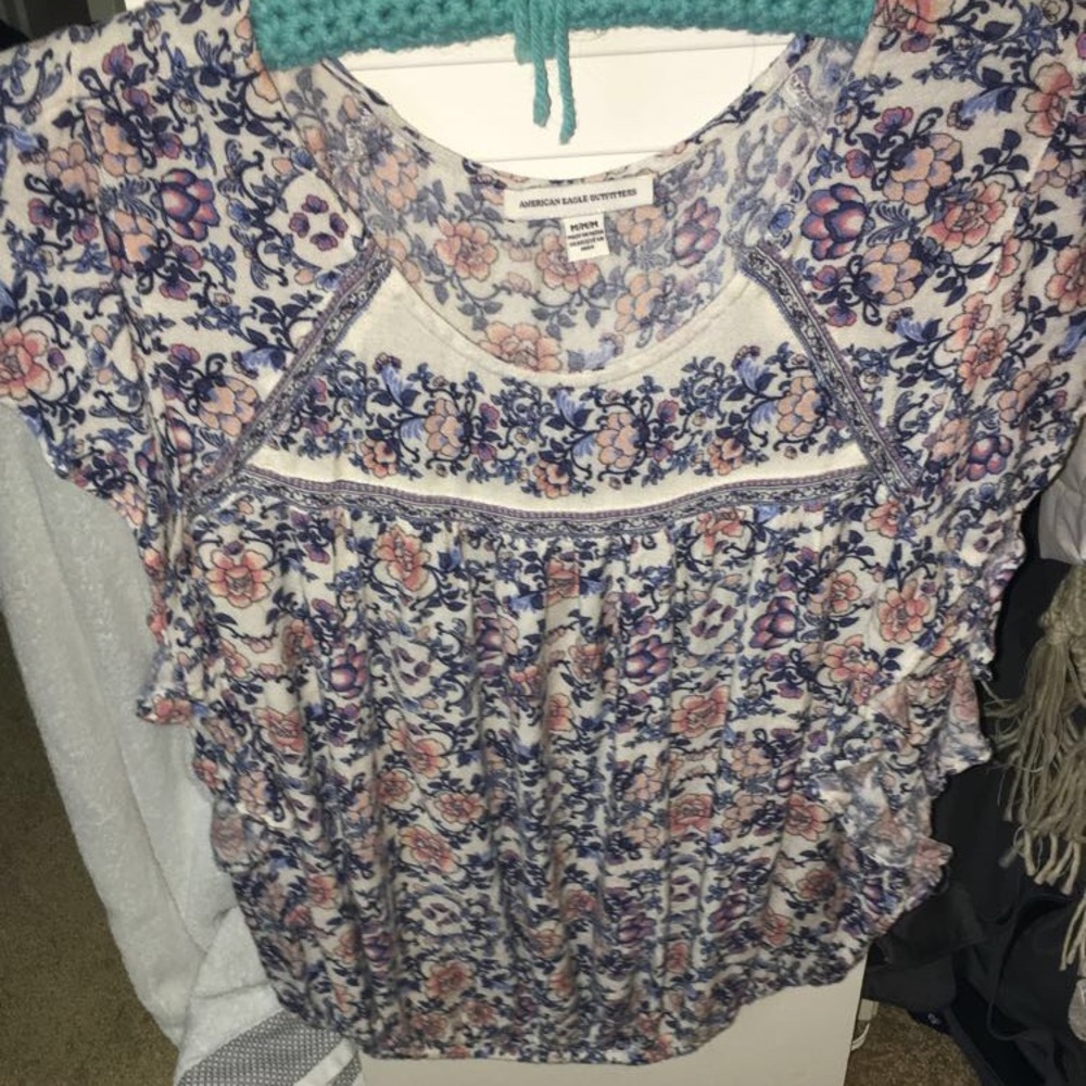 AE floral shirt MD