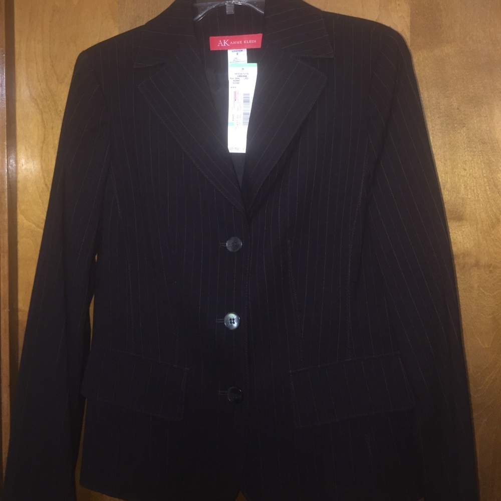 NWT Anne Klein black and brown jacket