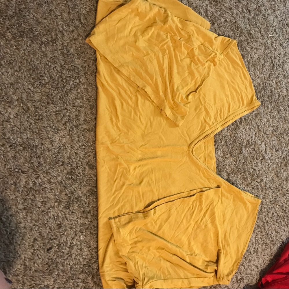 PIKO oversized deep v short sleeve tee