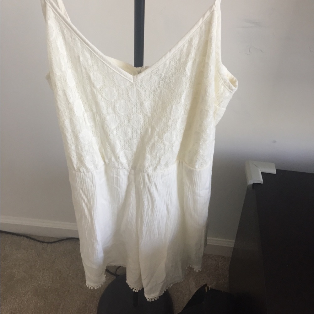 White lace romper