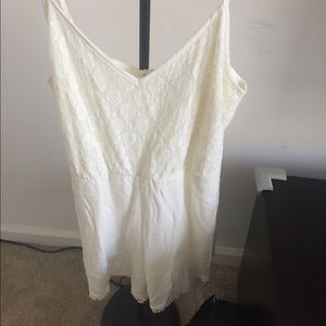 White lace romper