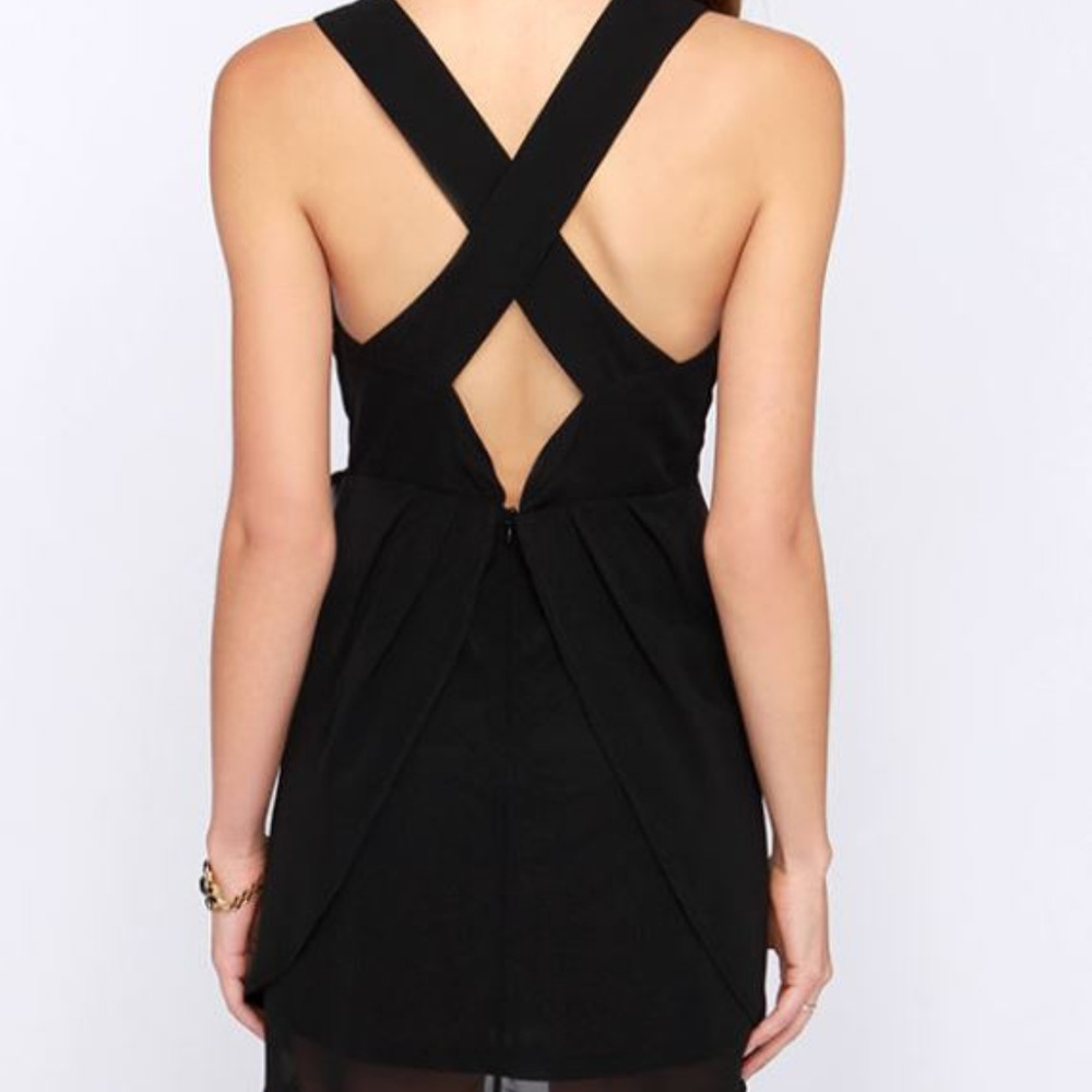Lulus Black Criss Cross Dress