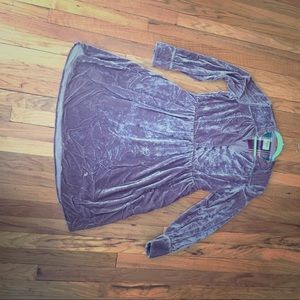 Velvet Anthropologie dress.