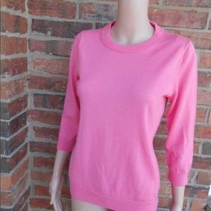 JCrew Marino Wool Tippi sweater 3/4 sleeves