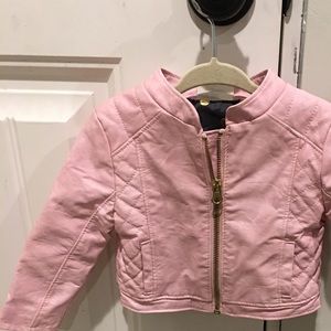 Baby Pink Leather Jacket