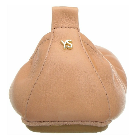 Leather Ballet Flats Blush Pink by Yosi Samra - Picture 2 of 6