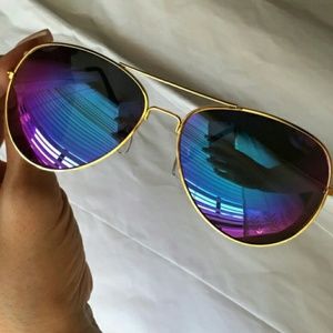 Aviator Gold frame Purple lens  sunglasses