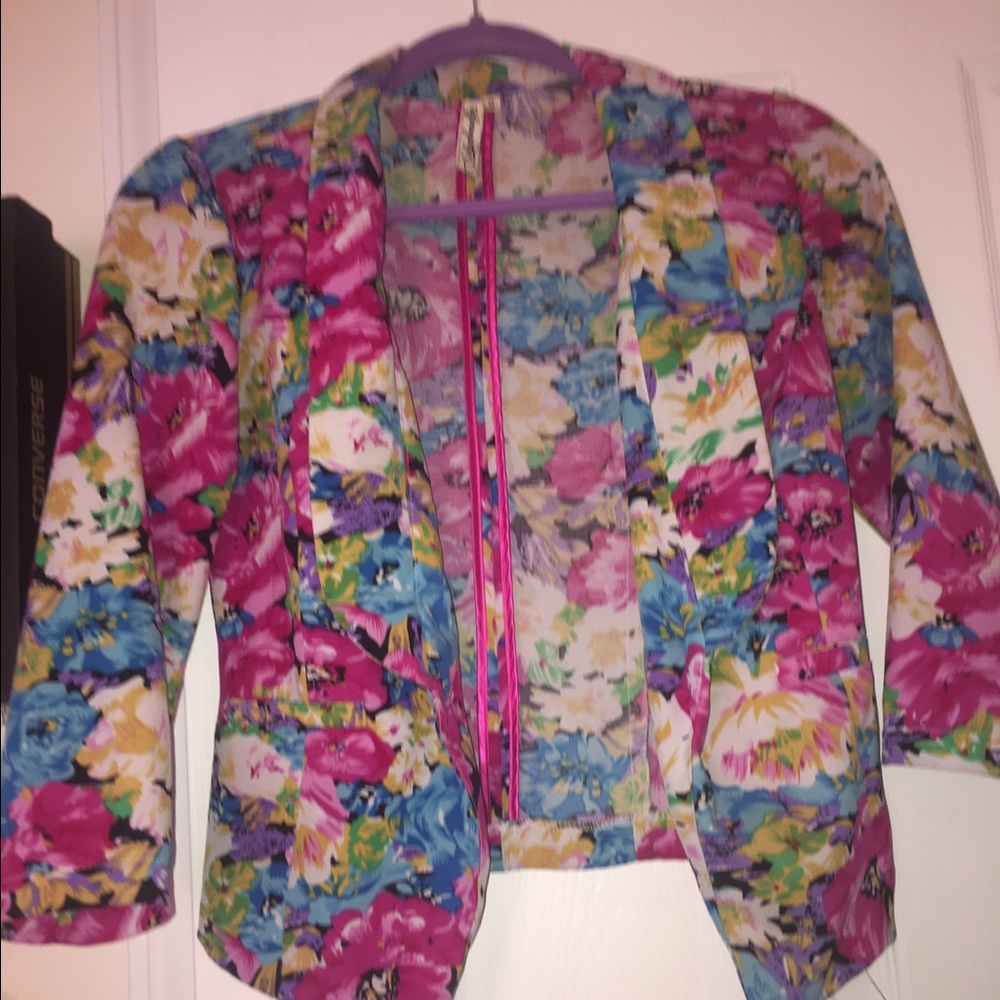 Floral blazer