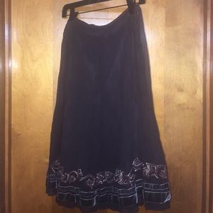 NWT Gianni Bini dark brown skirt